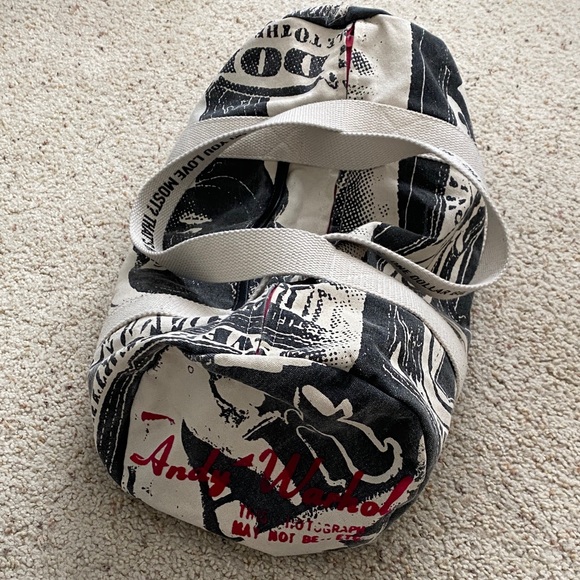 Andy Warhol Other - Andy Warhol Dollar Bill Duffel. White straps.